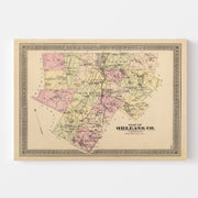 map of Orleans Count
