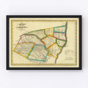 Greene County Vintage Map 1829