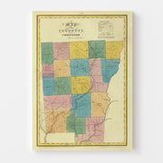 map of Chenango Coun