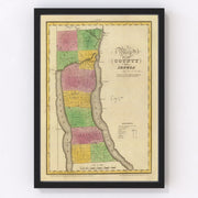 Seneca County Vintage Map 1829