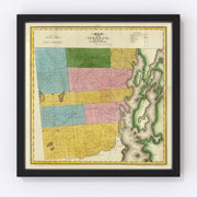 Clinton County Vintage Map 1829