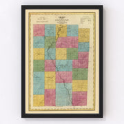 Allegany County Vintage Map 1829