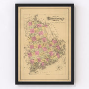 Washington County Vintage Map 1885