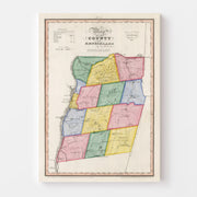 map of Rensselaer Co