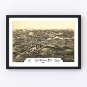 East Douglas Vintage Map 1886