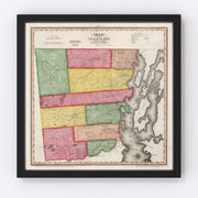 Clinton County Vintage Map 1840