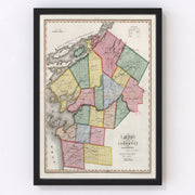 Jefferson County Vintage Map 1840
