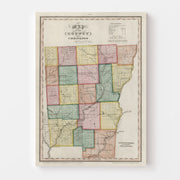 map of Chenango Coun