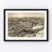 East Walpole Vintage Map 1898