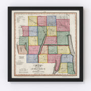 Ontario County Vintage Map 1840