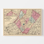 map of Sussex County