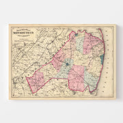 map of Monmouth Coun