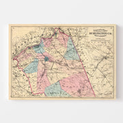 map of Burlington Co