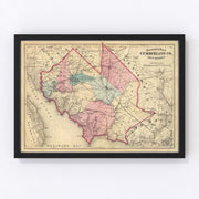 Cumberland County Vintage Map 1872