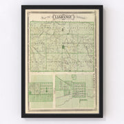 Lagrange County Vintage Map 1876
