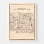 map of Noble County