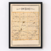Dekalb County Vintage Map 1876