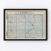 Pulaski County Vintage Map 1876