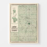 map of Wells County