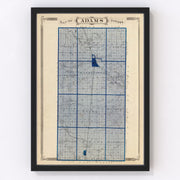 Adams County Vintage Map 1876