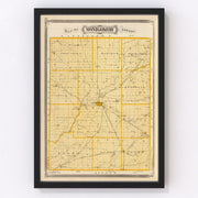Montgomery County Vintage Map 1876