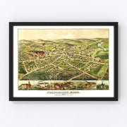 Foxborough Vintage Map 1879