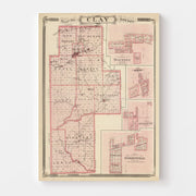 map of Clay County