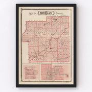 Morgan County Vintage Map 1876