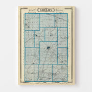 map of Shelby County