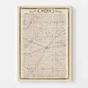 map of Rush County
