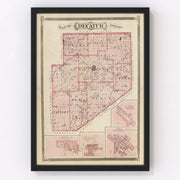 Decatur County Vintage Map 1876