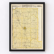 Monroe County Vintage Map 1876