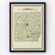 Lawrence County Vintage Map 1876