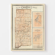 map of Martin County