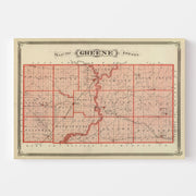 map of Greene County