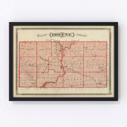 Greene County Vintage Map 1876
