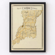 Knox County Vintage Map 1876