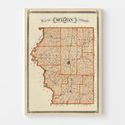 map of Sullivan Coun