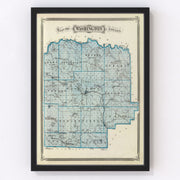 Washington County Vintage Map 1876