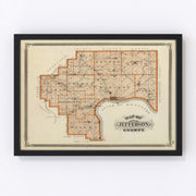 Jefferson County Vintage Map 1876