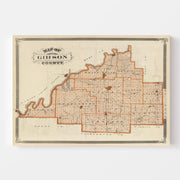 map of Gibson County