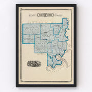Crawford County Vintage Map 1876