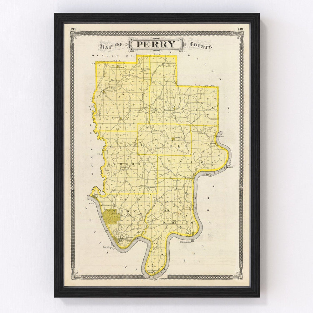 Perry County Vintage Map 1876