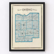 Dubois County Vintage Map 1876