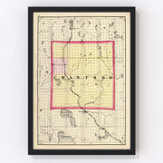 Crawford County Vintage Map 1873