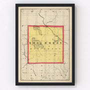 Roscommon County Vintage Map 1873