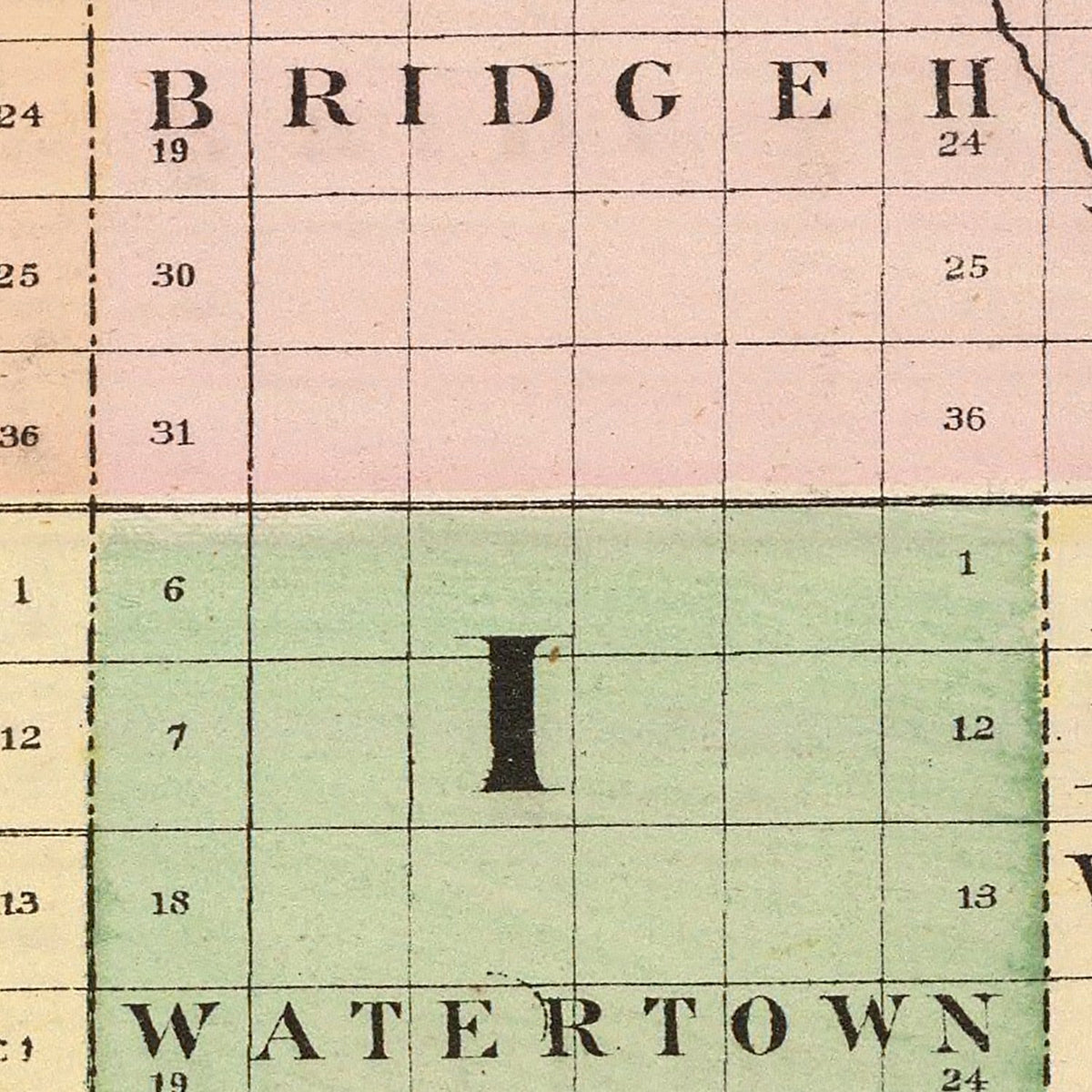 Restored historic details from the 1873 county map of Sanilac County, Michigan