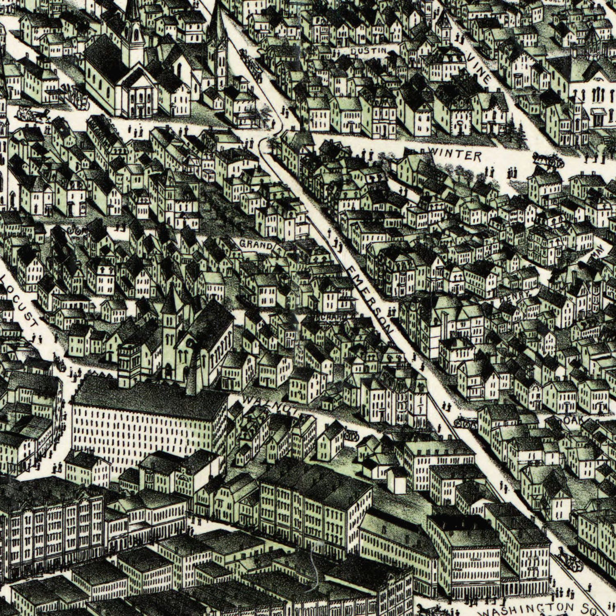 Restored historic details from the 1893 city map of Haverhill, Massachusetts