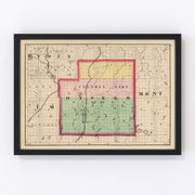 Otsego County Vintage Map 1873