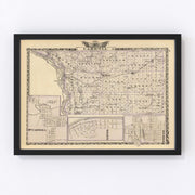 Carroll County Vintage Map 1876